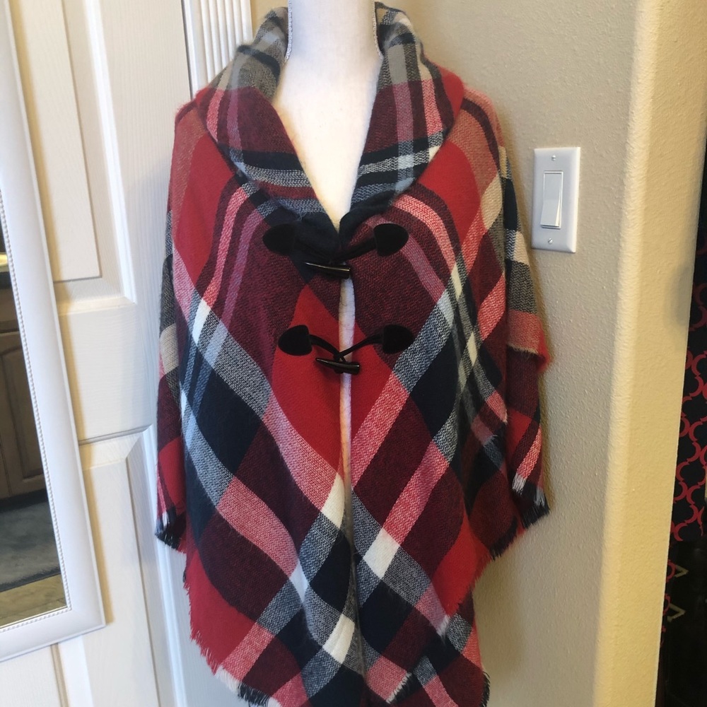 Poncho plaid for fall
